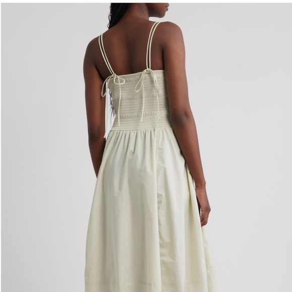 COS Smocked Cotton Midi Dress - Picture 2 of 5